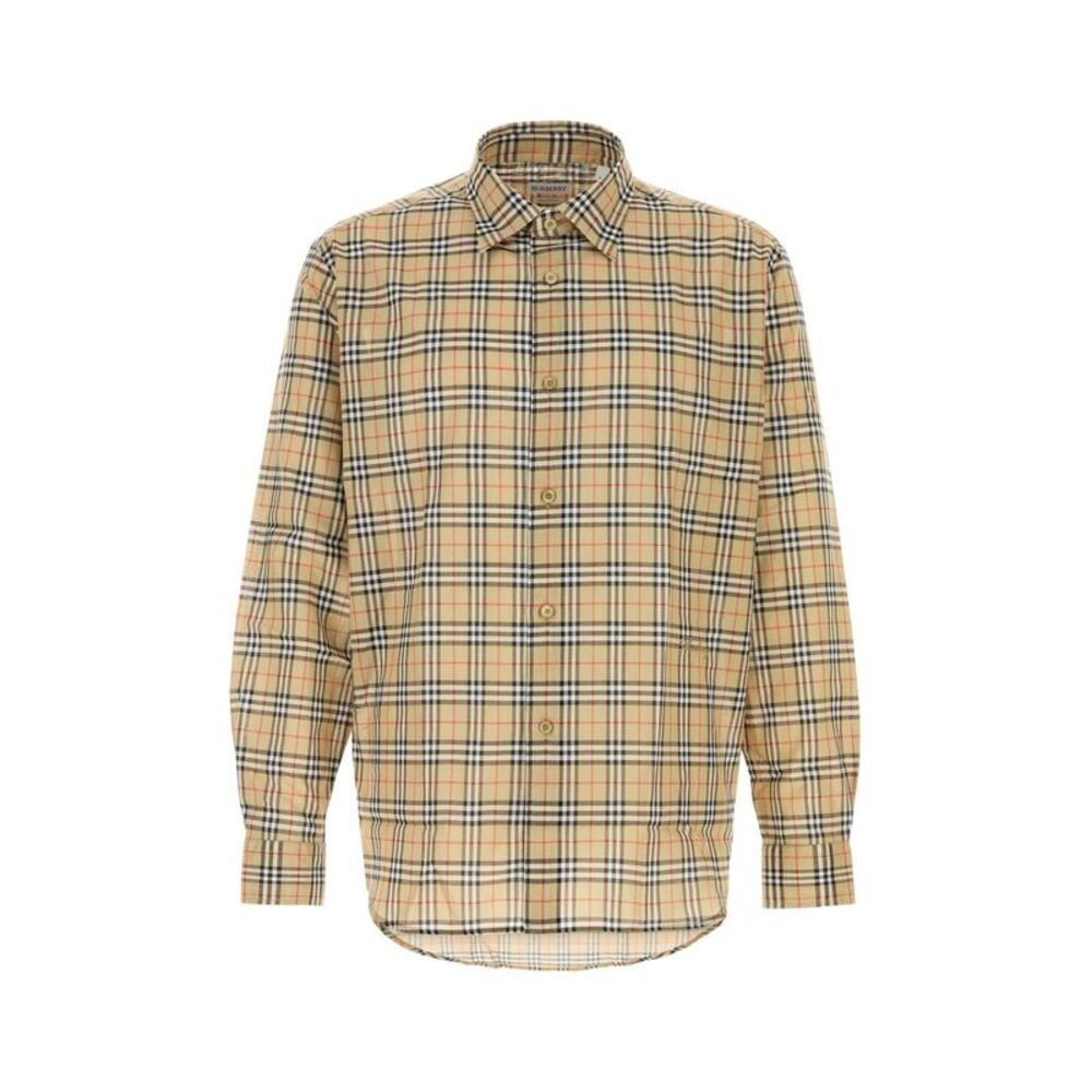 Burberry Men Embroidered Cotton Shirt